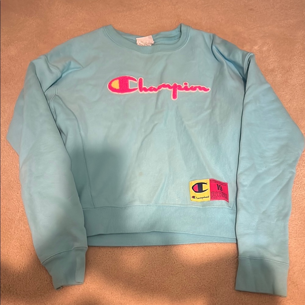Champion Blue Crew Neck Sweater